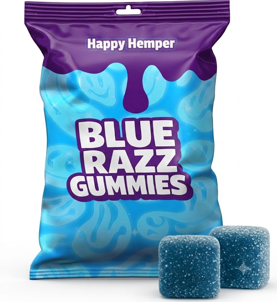 Bluerazz 12mg - Delta 9 THC Gummies 10 pieces