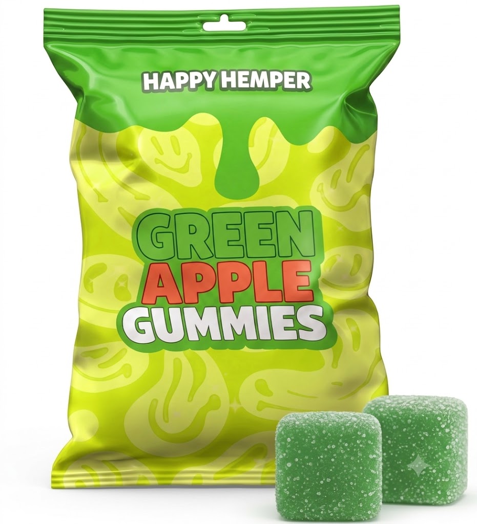 Green Apple 12mg - Delta 9 THC Gummies 10 pieces