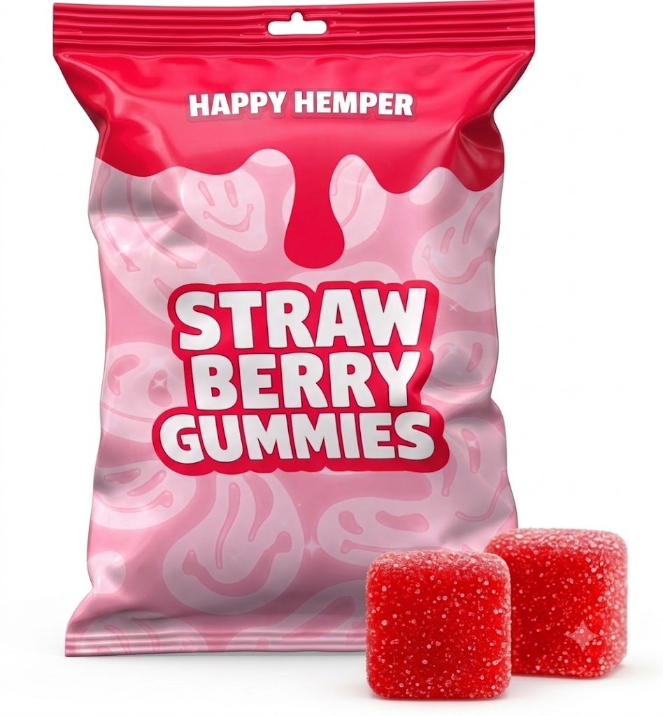 Strawberry 12mg - Delta 9 THC Gummies 10 pieces