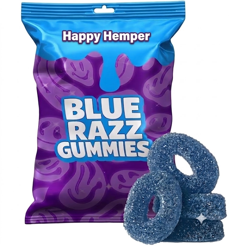 Bluerazz 30mg - Delta 9 THC Gummies 10 pieces