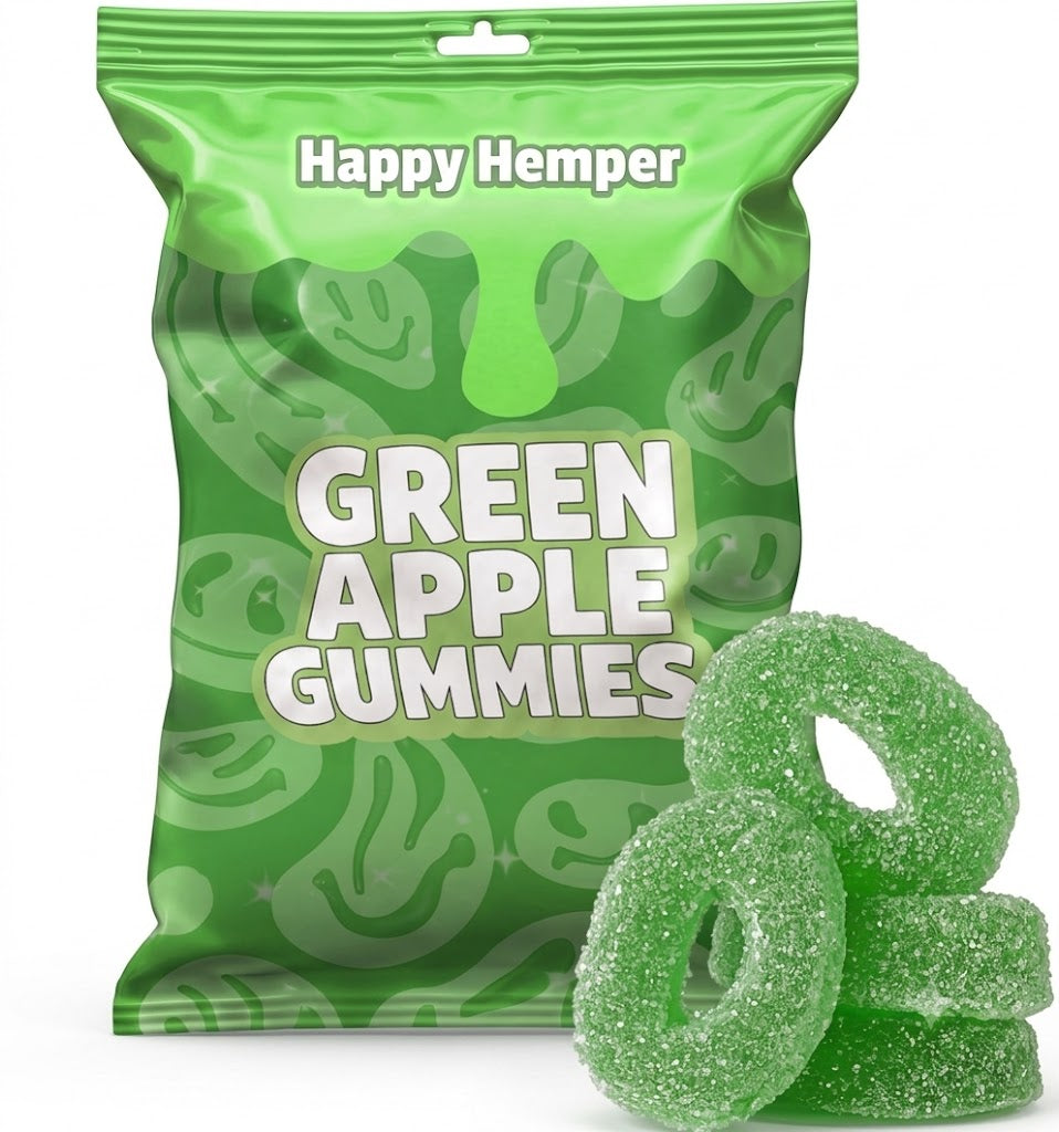 Green Apple 30mg - Delta 9 THC Gummies 10 pieces