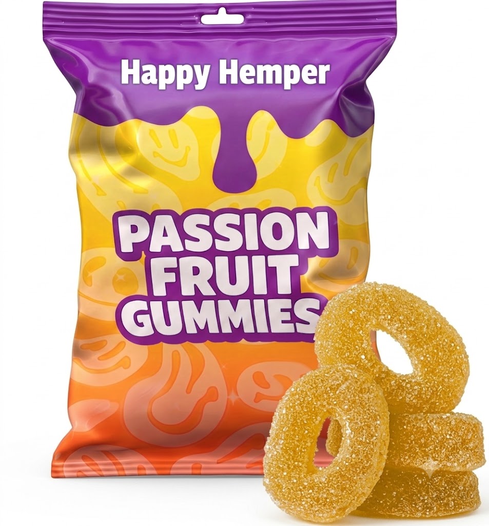 Passion Fruit 30mg - Delta 9 THC Gummies 10 pieces