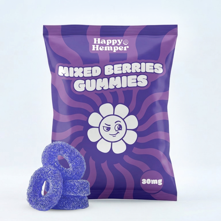 Gummies Mixed berries 30mg - Delta 9 THC Gummies 10 pieces