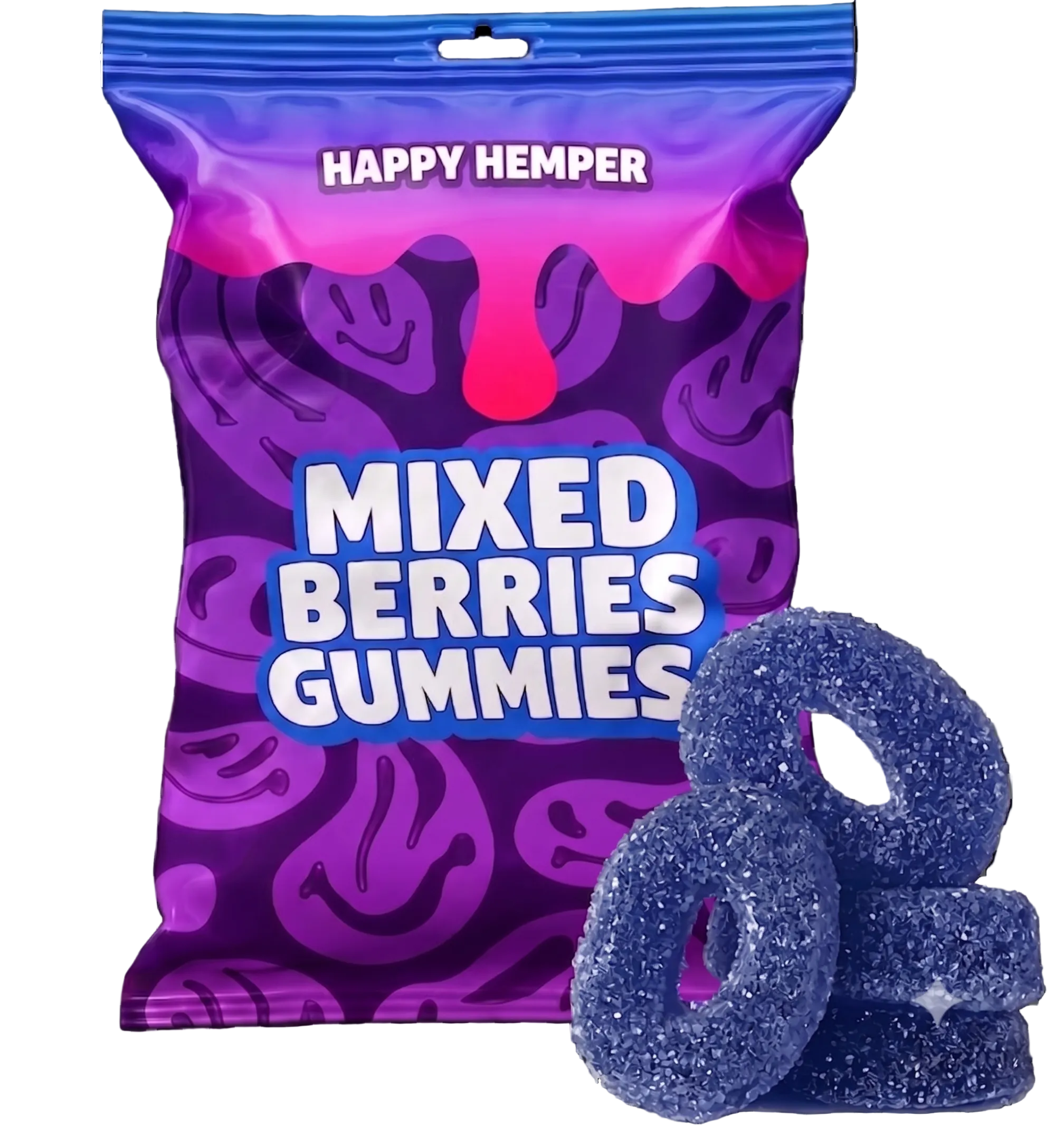 Gummies Mixed berries 30mg - Delta 9 THC Gummies 10 pieces